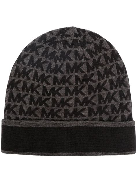 michael kors black and white beanie|Michael Kors beanie with pom.